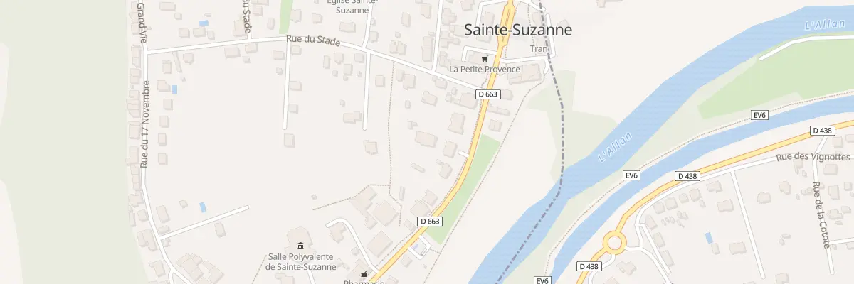 Plan du 72B Rue de Besançon à Sainte-Suzanne