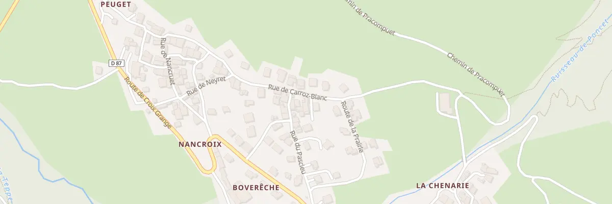 Plan du 422 Rue Carroz Blanc à Peisey-Nancroix