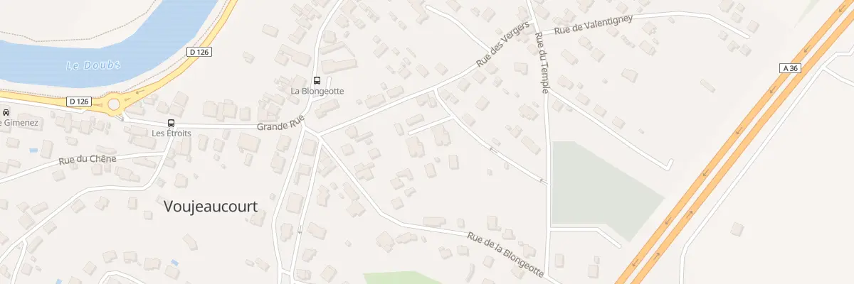 Plan du 3A Rue du Souvenir Français à Voujeaucourt