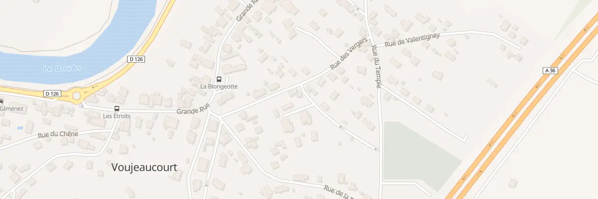 Plan du 3 Rue des Vergers à Voujeaucourt