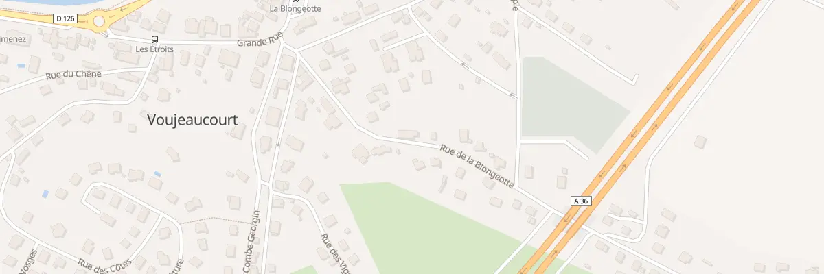 Plan du 14 Rue de la Blongeotte à Voujeaucourt