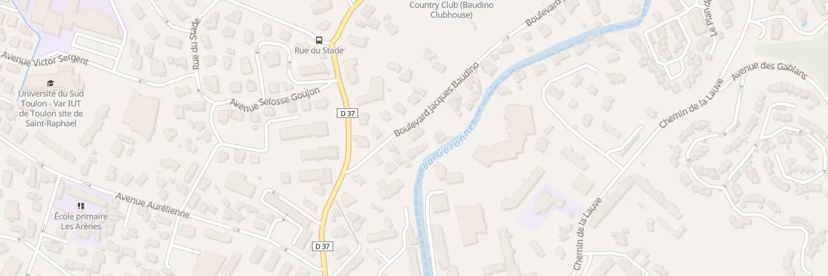 Plan du 104 Bd Jacques Baudino à Saint-Raphaël