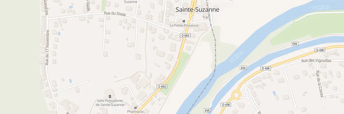 Plan du 72A Rue de Besançon à Sainte-Suzanne