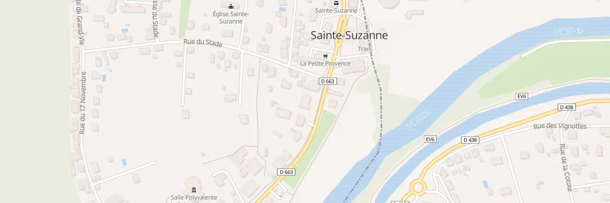 Plan du 70 Rue de Besançon à Sainte-Suzanne
