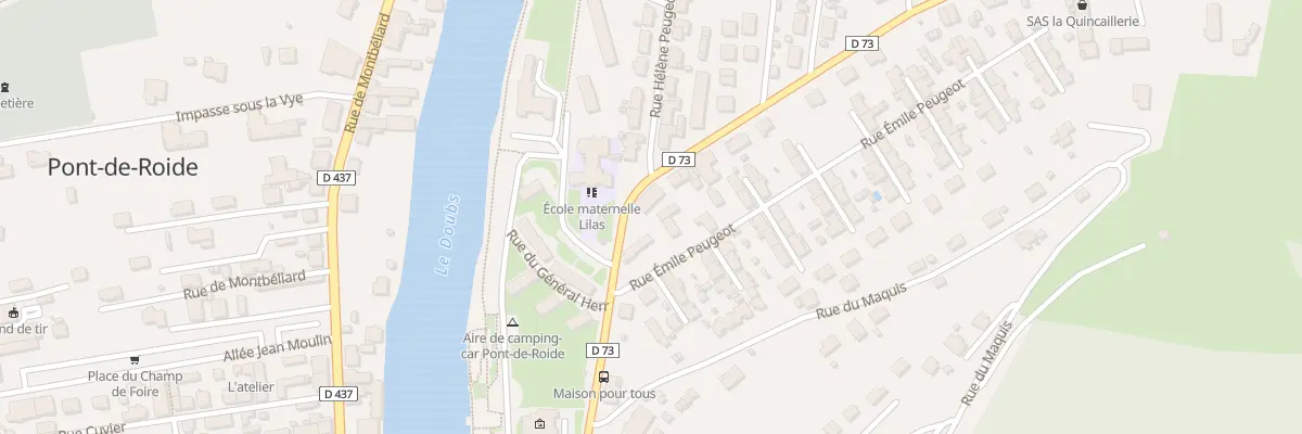 Plan du 1 Rue d’Helvetie à Pont-de-Roide-Vermondans
