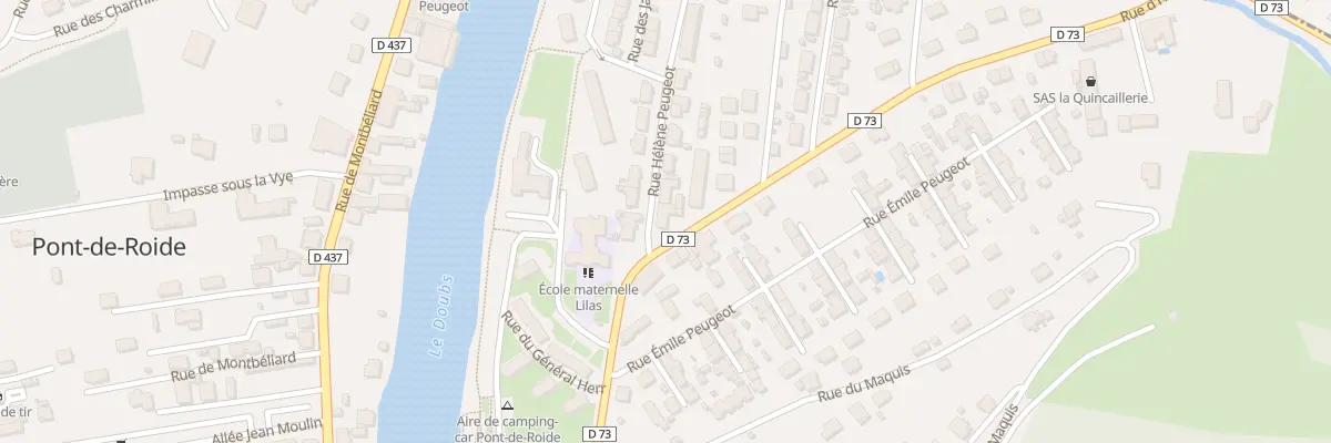 Plan du 1 Rue Hélène Peugeot à Pont-de-Roide-Vermondans