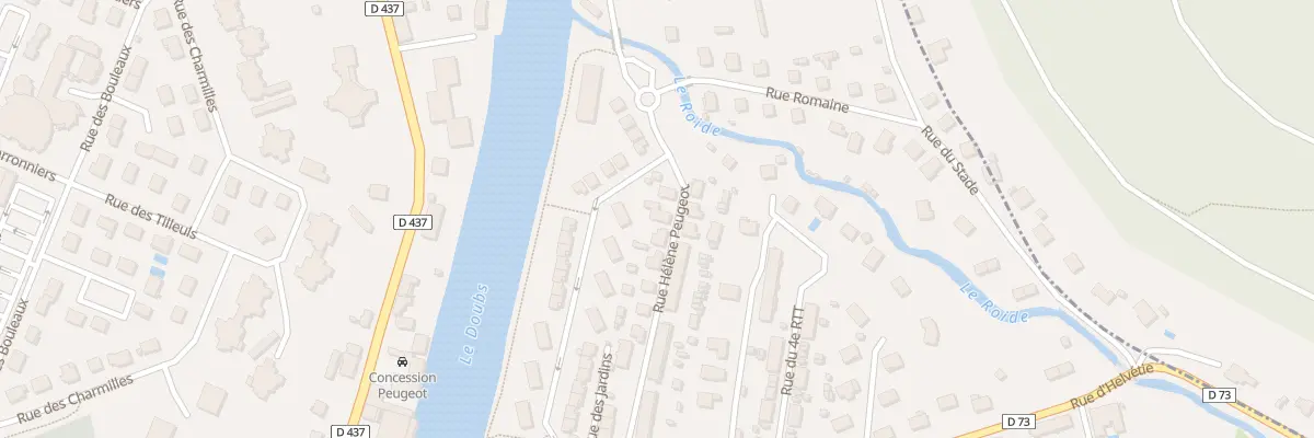 Plan du 32 Rue Hélène Peugeot à Pont-de-Roide-Vermondans