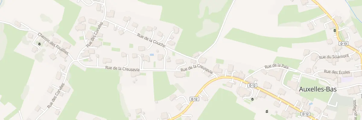 Plan du 5200 Rue de la Creuse Vie à Auxelles-Bas