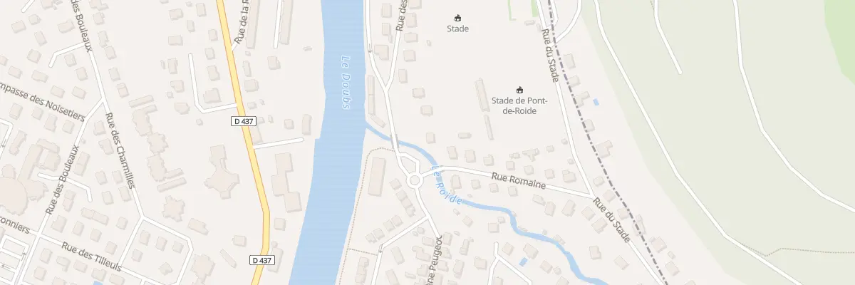 Plan du 1 Imp des Graviers à Pont-de-Roide-Vermondans