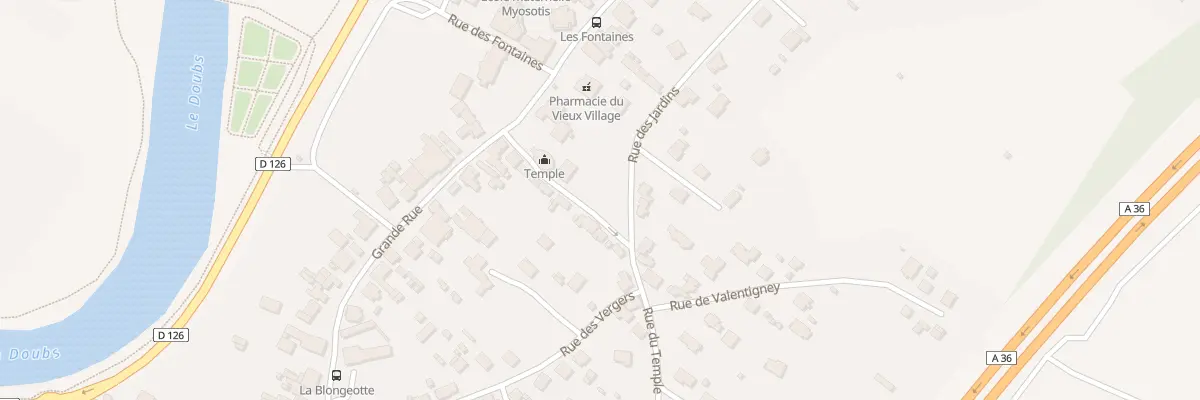 Plan du 4 Rue du Temple à Voujeaucourt