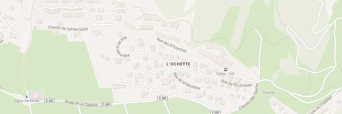 Plan du 262 Rue de la Mourière à Ceillac