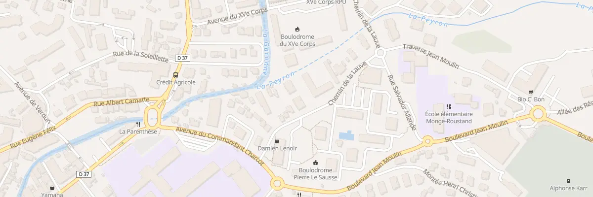 Plan du 125 Che de la Lauve à Saint-Raphaël