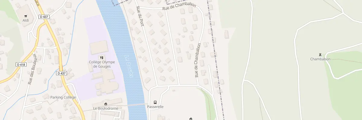 Plan du 1 Rue des Murgers à Pont-de-Roide-Vermondans