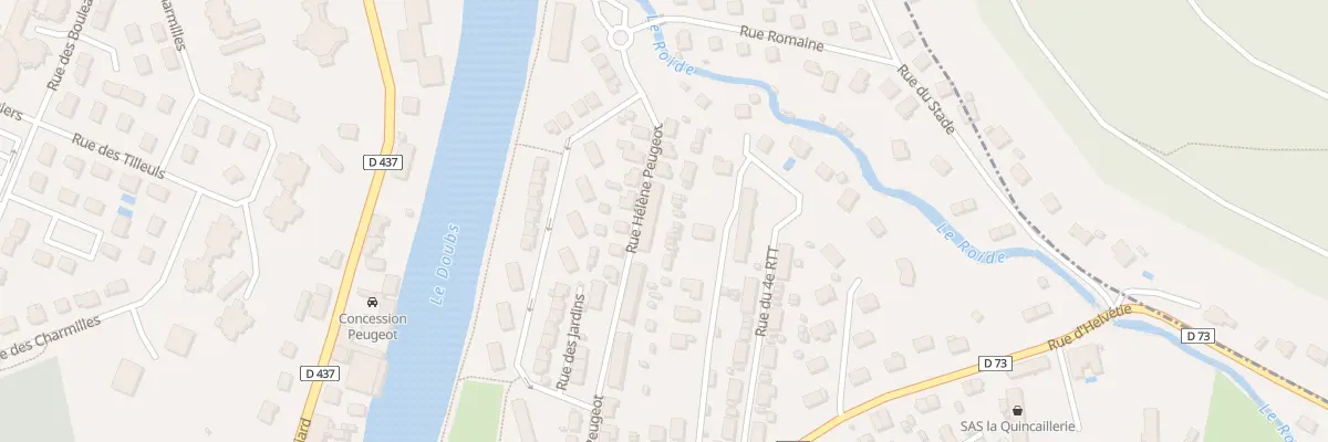 Plan du 63 Rue Hélène Peugeot à Pont-de-Roide-Vermondans