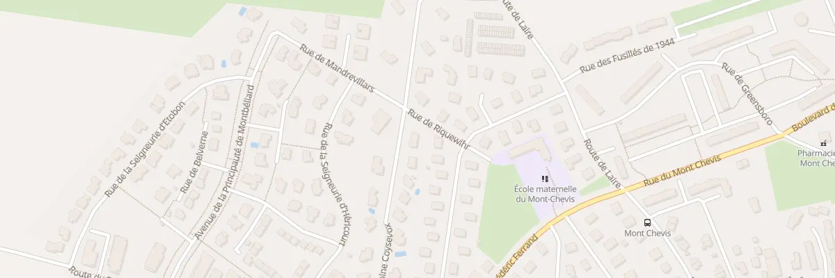 Plan du 7 Rue Antoine Coysevox à Montbéliard