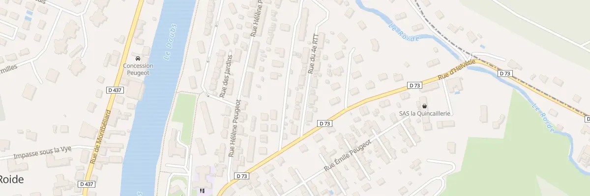 Plan du 6 Rue du 4eme Rtt à Pont-de-Roide-Vermondans