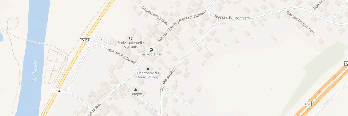 Plan du 6 Rue des Jardins à Voujeaucourt