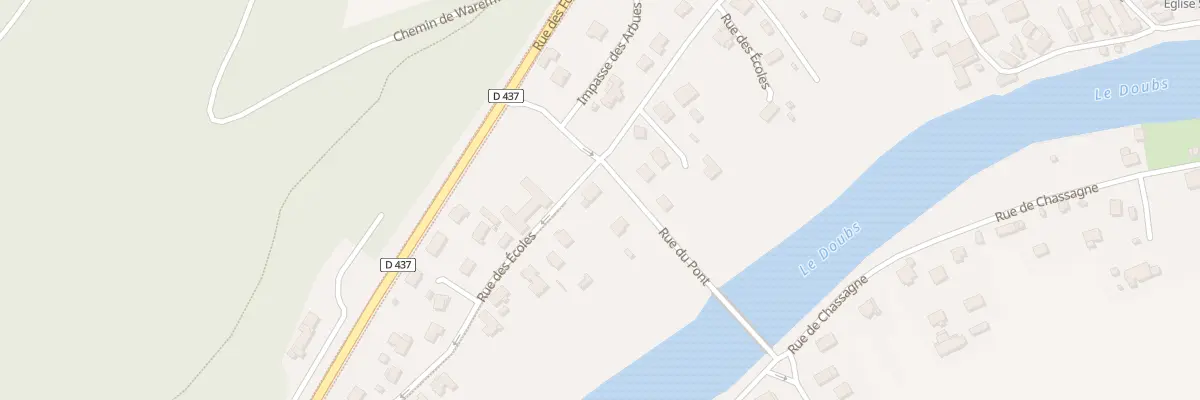 Plan du 23 Rue des Écoles à Bourguignon