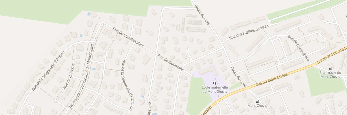 Plan du 22 Rue de Riquewihr à Montbéliard