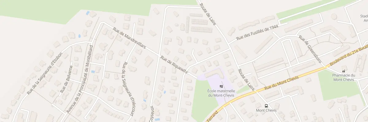 Plan du 20 Rue de Riquewihr à Montbéliard