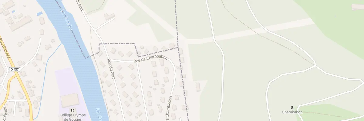 Plan du 17 Rue de Chambabon à Pont-de-Roide-Vermondans