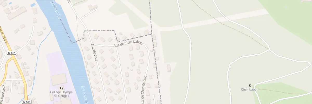 Plan du 15 Rue de Chambabon à Pont-de-Roide-Vermondans
