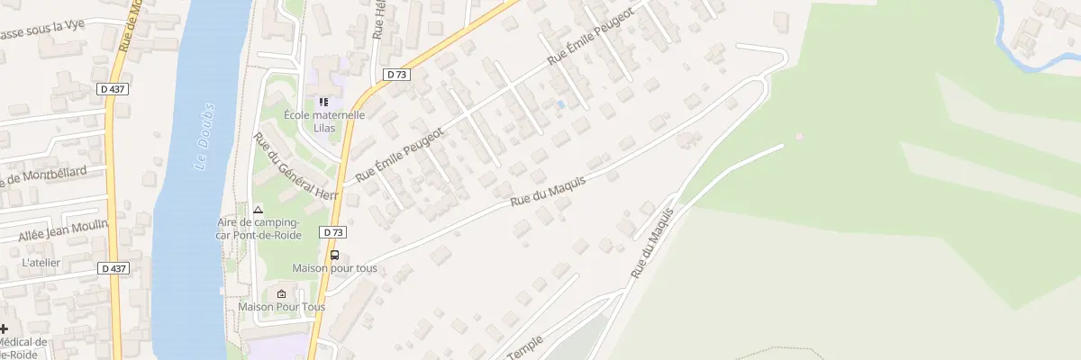 Plan du 6A Rue du Maquis à Pont-de-Roide-Vermondans
