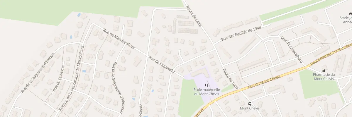 Plan du 18 Rue de Riquewihr à Montbéliard