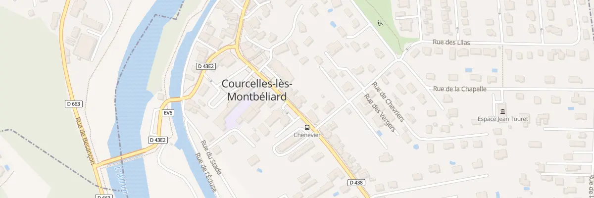 Plan du 13 Rue de Voujeaucourt à Courcelles-lès-Montbéliard