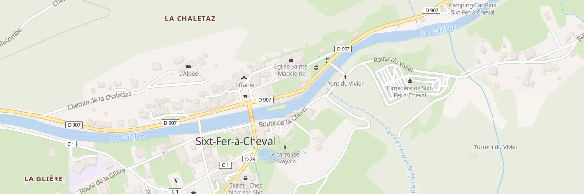 Plan du 70 Rte du Fer à Cheval à Sixt-Fer-à-Cheval