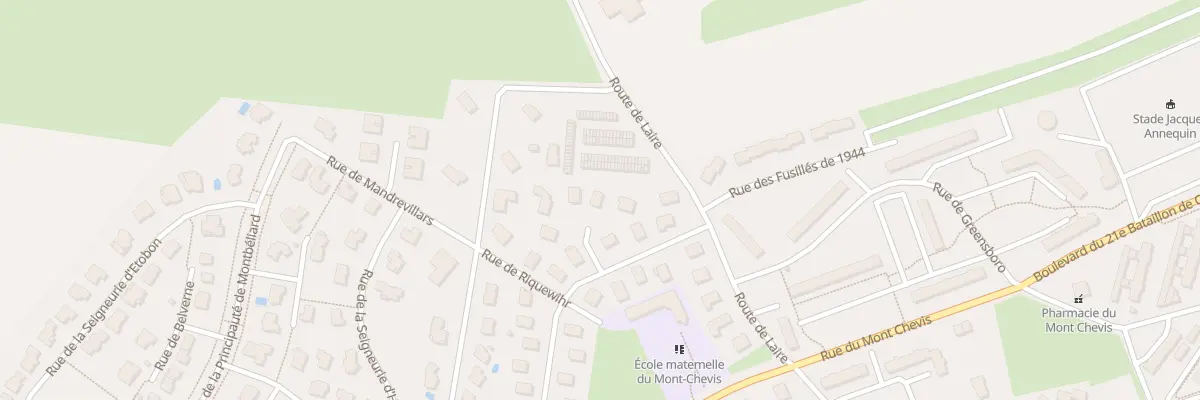 Plan du 10 Rue de Riquewihr à Montbéliard