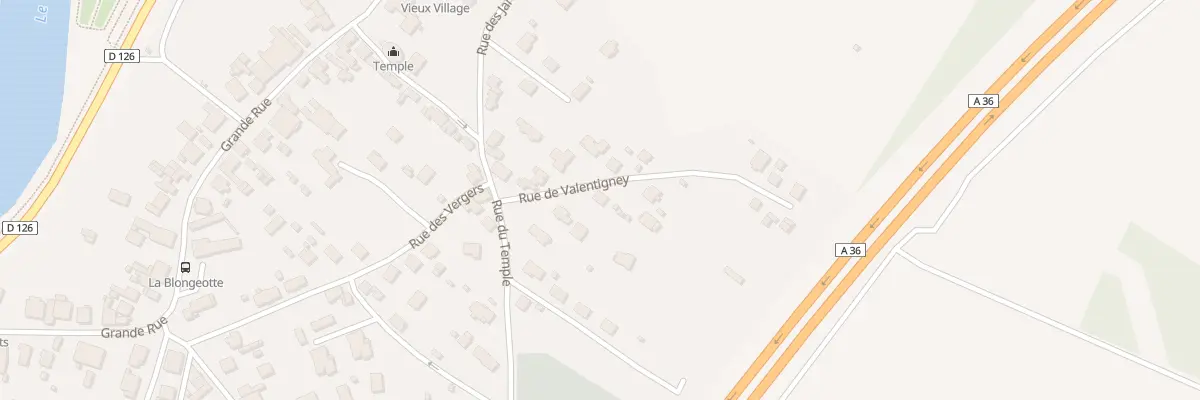 Plan du 5 Rue de Valentigney à Voujeaucourt