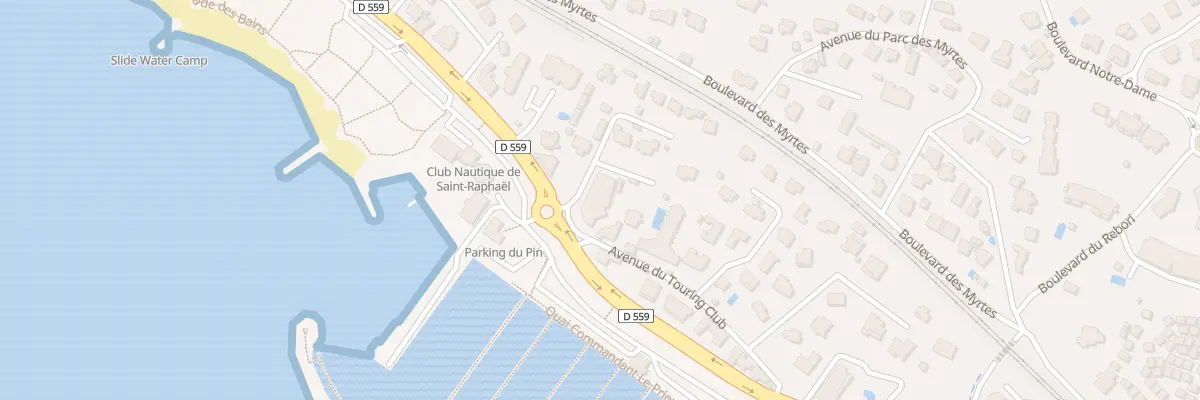 Plan du 1 Av du Touring Club à Saint-Raphaël