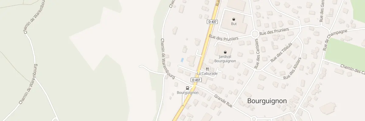 Plan du 1B Rue de la Plaine à Bourguignon