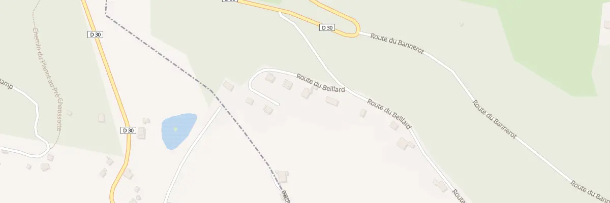 Plan du 55 Rte du Beillard à Liézey