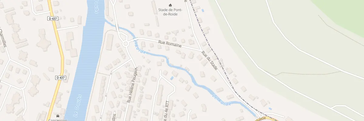 Plan du 2A Rue Romaine à Pont-de-Roide-Vermondans