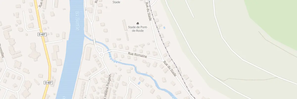 Plan du 1 Rue Romaine à Pont-de-Roide-Vermondans