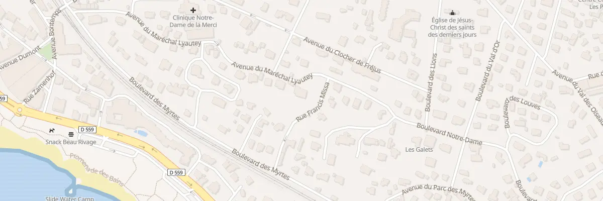 Plan du 42 Bd Notre Dame à Saint-Raphaël
