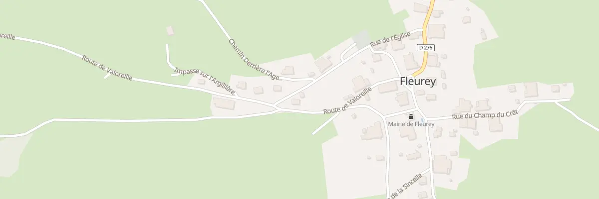 Plan du 1 Rue de l’Eglise à Fleurey