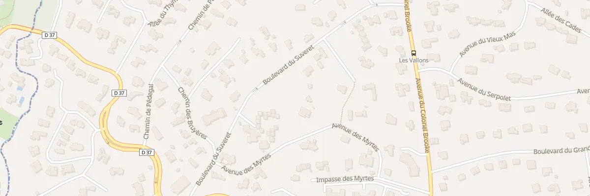 Plan du 288 Bd du Suveret à Saint-Raphaël