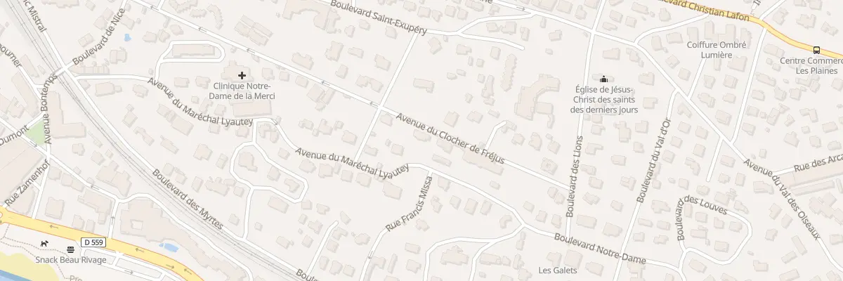 Plan du 81 Bd Notre Dame à Saint-Raphaël