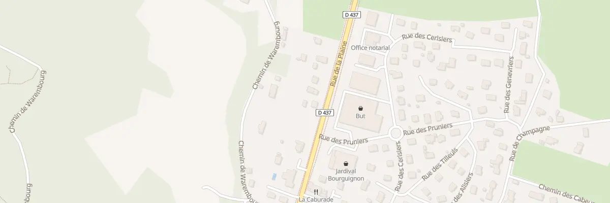 Plan du 5 Rue de la Plaine à Bourguignon
