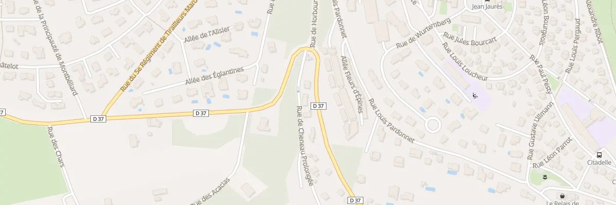 Plan du 16 Rue de Cheneau à Montbéliard