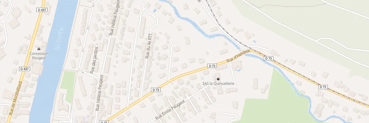 Plan du 30 Rue d’Helvetie à Pont-de-Roide-Vermondans