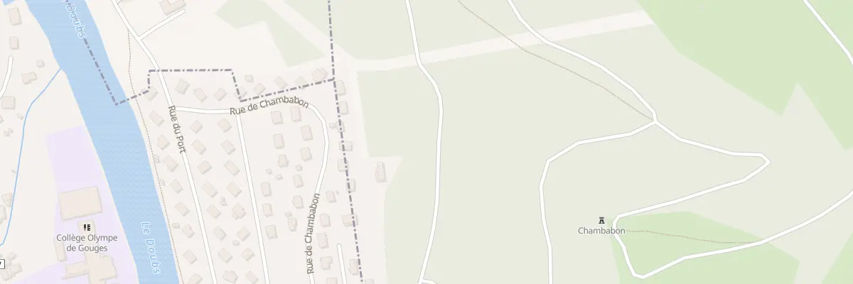 Plan du 5B Rue de Chambabon à Écurcey