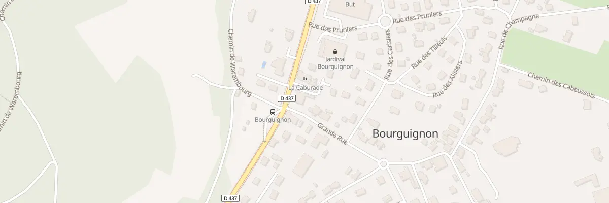 Plan du 1 Gr Grande Rue à Bourguignon