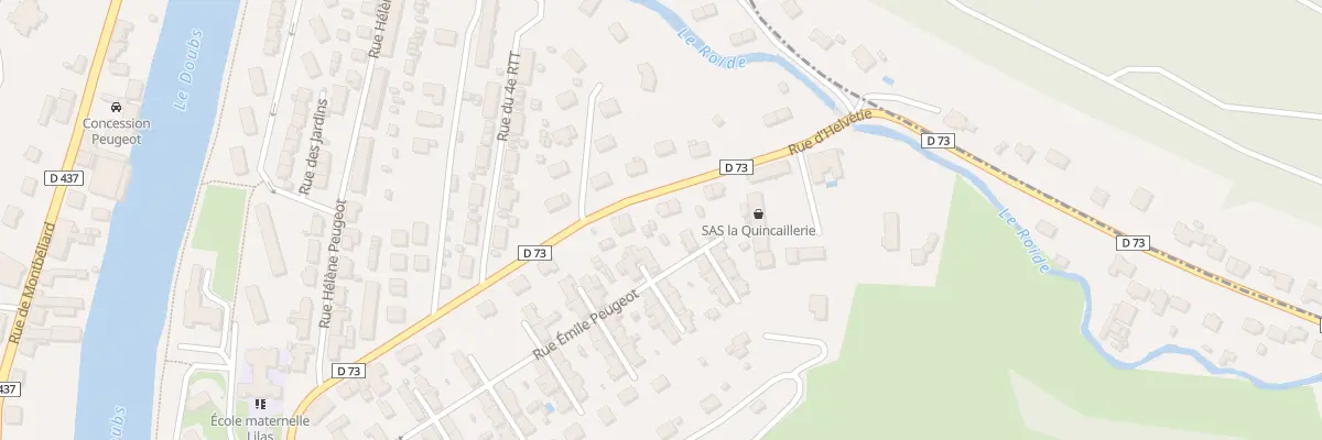 Plan du 25 Rue d’Helvetie à Pont-de-Roide-Vermondans