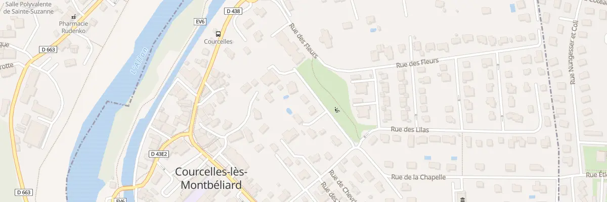 Plan du 21 Rue des Vergers à Courcelles-lès-Montbéliard