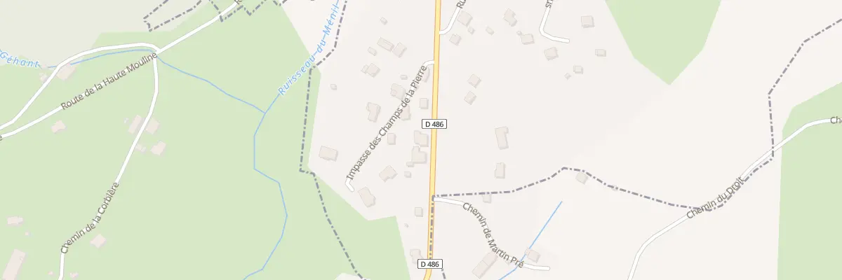 Plan du 7 Grande Rue au Ménil