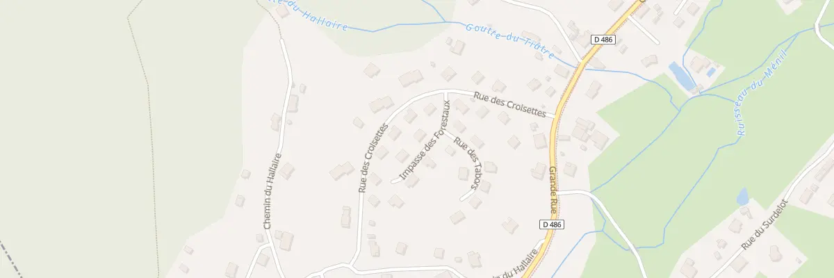 Plan du 4 Imp des Forestaux au Ménil